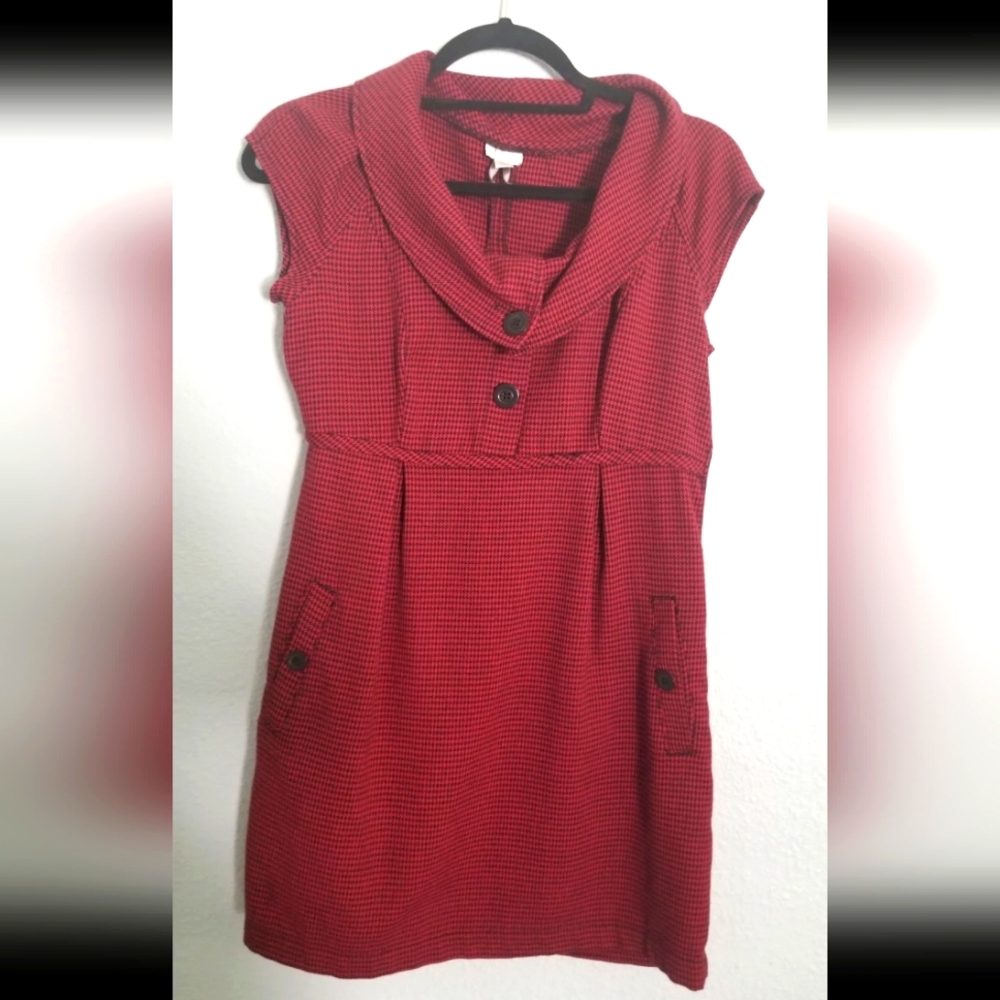 Red and Black Dress
